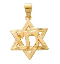 Chai Star of David Pendant